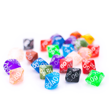 Dice D10 Percentile Translucent