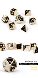 Dice DAD: Poly 7 Set Metal Double Color