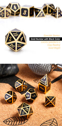 Dice DAD: Poly 7 Set Metal Speckle
