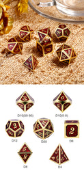 Dice DAD: Poly 7 Set Metal Speckle