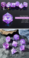 Dice DAD: Poly 7 Set Acrylic Sharp Edge