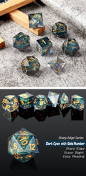 Dice DAD: Poly 7 Set Acrylic Sharp Edge