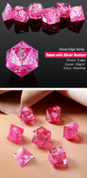 Dice DAD: Poly 7 Set Acrylic Sharp Edge