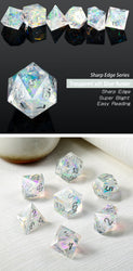 Dice DAD: Poly 7 Set Acrylic Sharp Edge