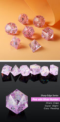 Dice DAD: Poly 7 Set Acrylic Sharp Edge