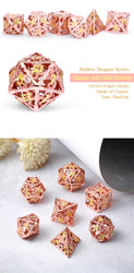 Dice DAD: Poly 7 Set Metal Hollow Dragon
