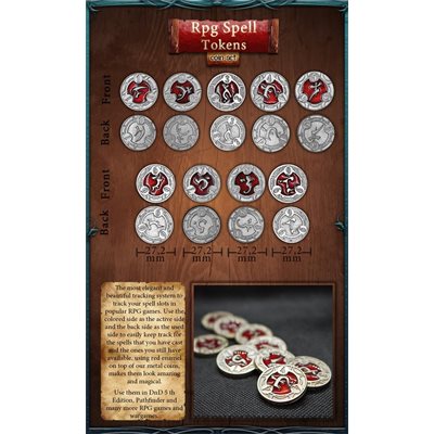 RPG Spell Tokens Drawlabs
