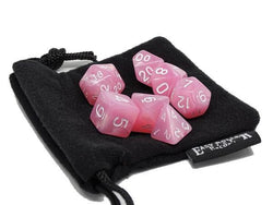 Dice Easy Roller: Poly 7 Set Marble w/Bag