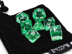 Dice Easy Roller: Poly 7 Set Glacier w/Bag
