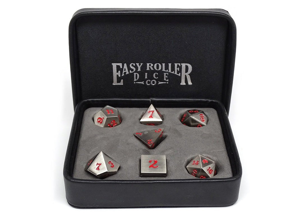 Dice Easy Roller: Poly 7 Set Legendary Silver