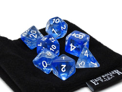 Dice Easy Roller: Poly 7 Set Glacier w/Bag