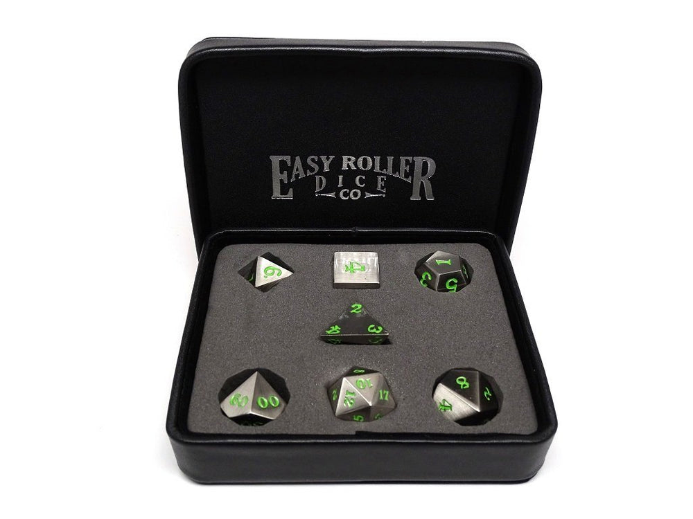 Dice Easy Roller: Poly 7 Set Legendary Silver