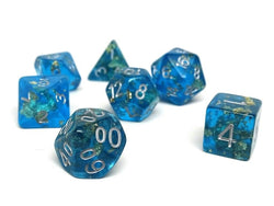 Dice Easy Roller: Poly 7 Set Ocean Reef w/Bag