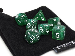 Dice Easy Roller: Poly 7 Set Sparkle w/Bag