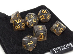 Dice Easy Roller: Poly 7 Set Sparkle w/Bag