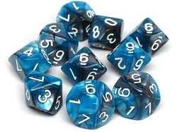 Dice Easy Roller: D10 Set of 10 Granite w/Bag
