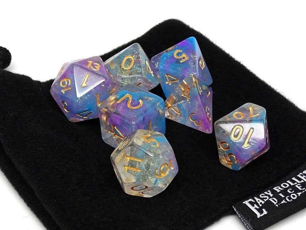 Dice Easy Roller: Poly 7 Set Frozen w/Bag