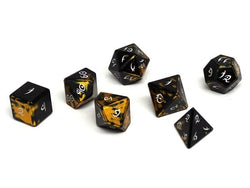 Dice Easy Roller: Poly 7 set Aluminum Elite Dice of the Elvenkind