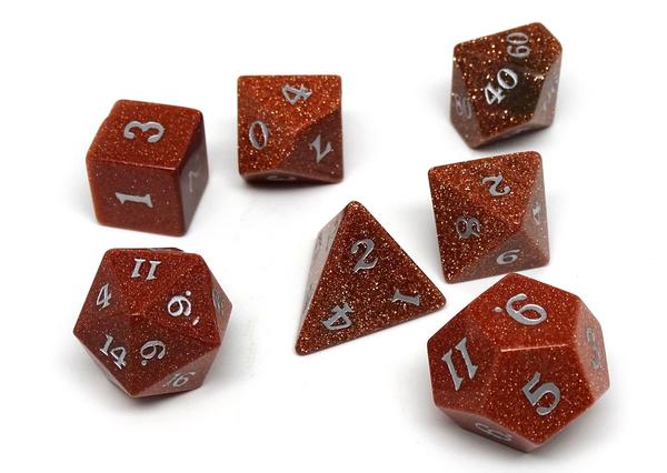 Dice Easy Roller: Poly 7 Set Stone - Signature Font