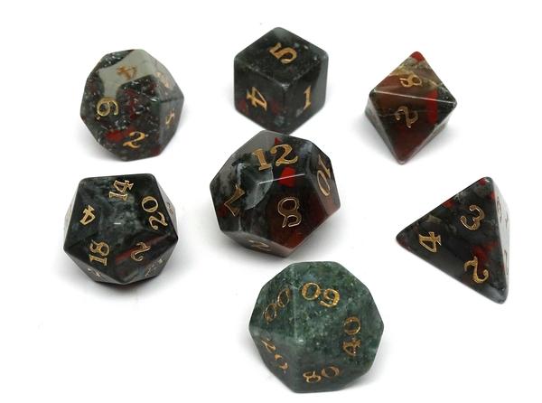 Dice Easy Roller: Poly 7 Set Stone - Signature Font