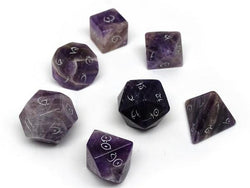 Dice Easy Roller: Poly 7 Set Stone - Elvenkind Font