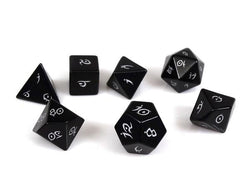 Dice Easy Roller: Poly 7 Set Stone - Elvenkind Font
