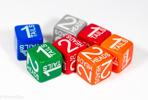 Dice Chessex: D2 Heads/Tails Die