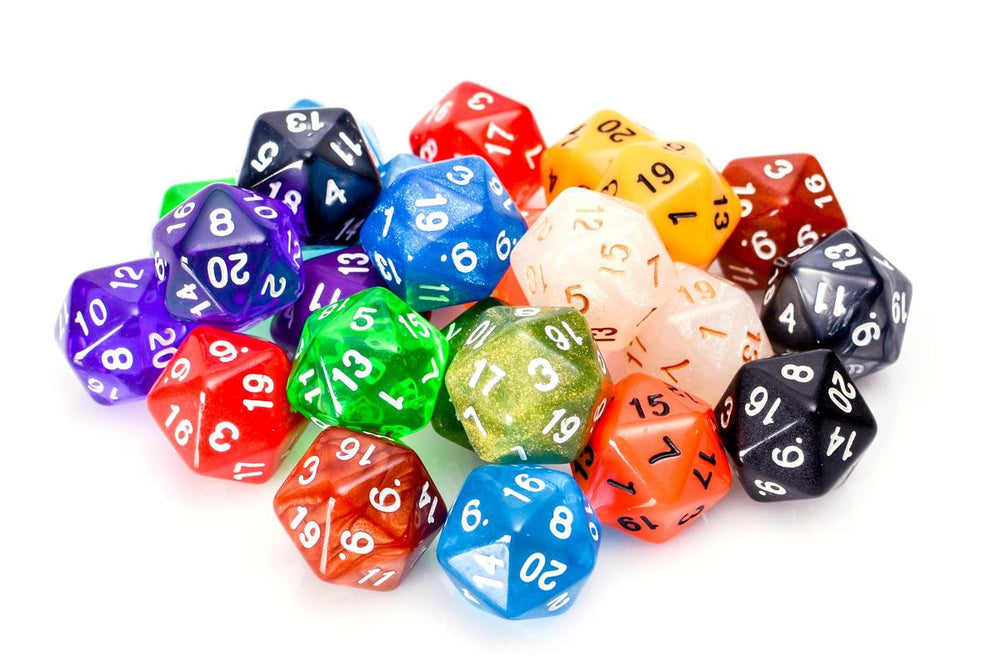 Dice Easy Roller: D20 - 25 Count Assorted