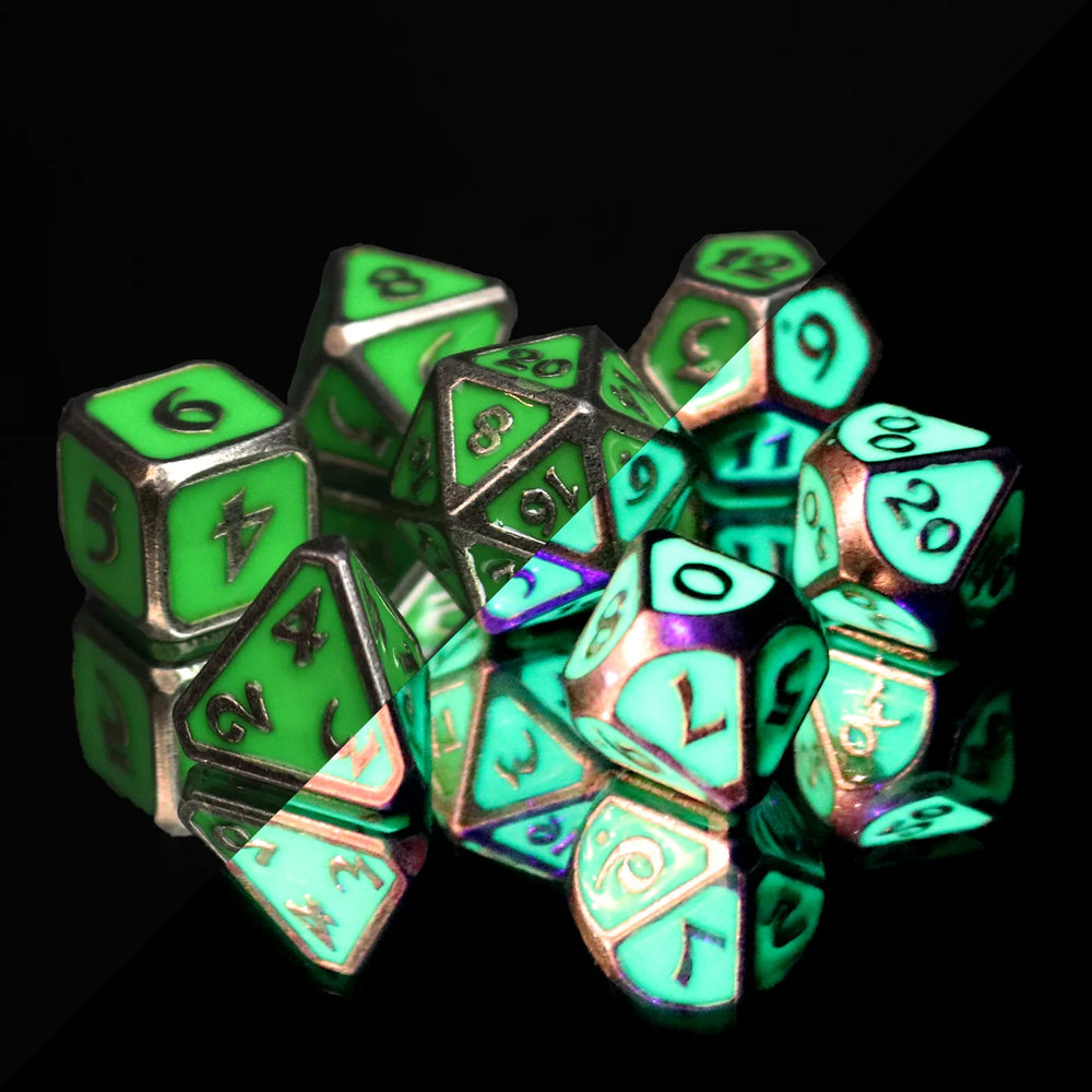 Dice DieHard Dice: Poly 7 set Metal Mythica AfterDark