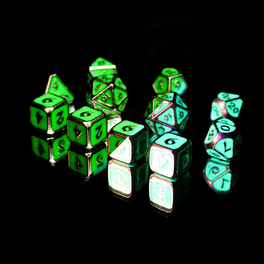 Dice DieHard Dice: Poly 11 set Metal Mythica AfterDark