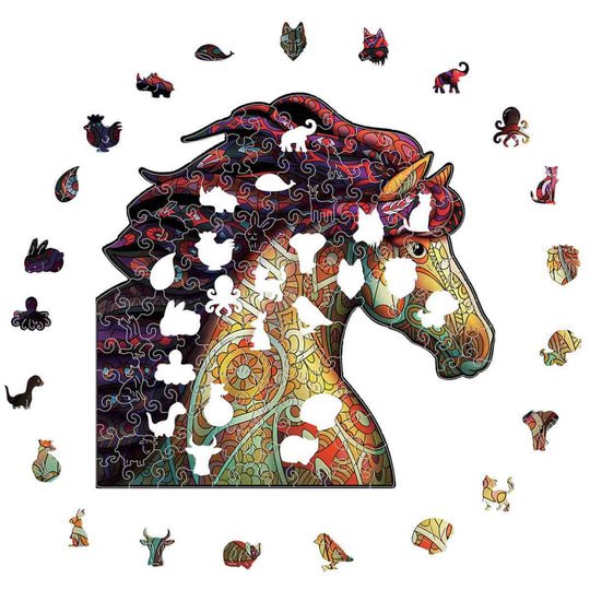 Puzzle Craft-Hub: Wisdom Horse