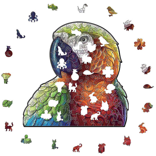 Puzzle Craft-Hub: African Parrot