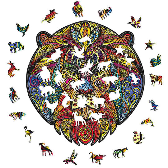 Puzzle Craft-Hub: Rainbow Lion