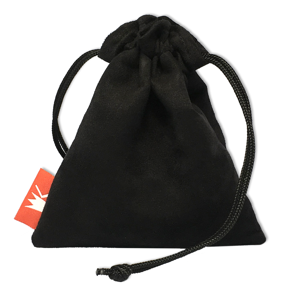 Dice Pouch Red King: Suede