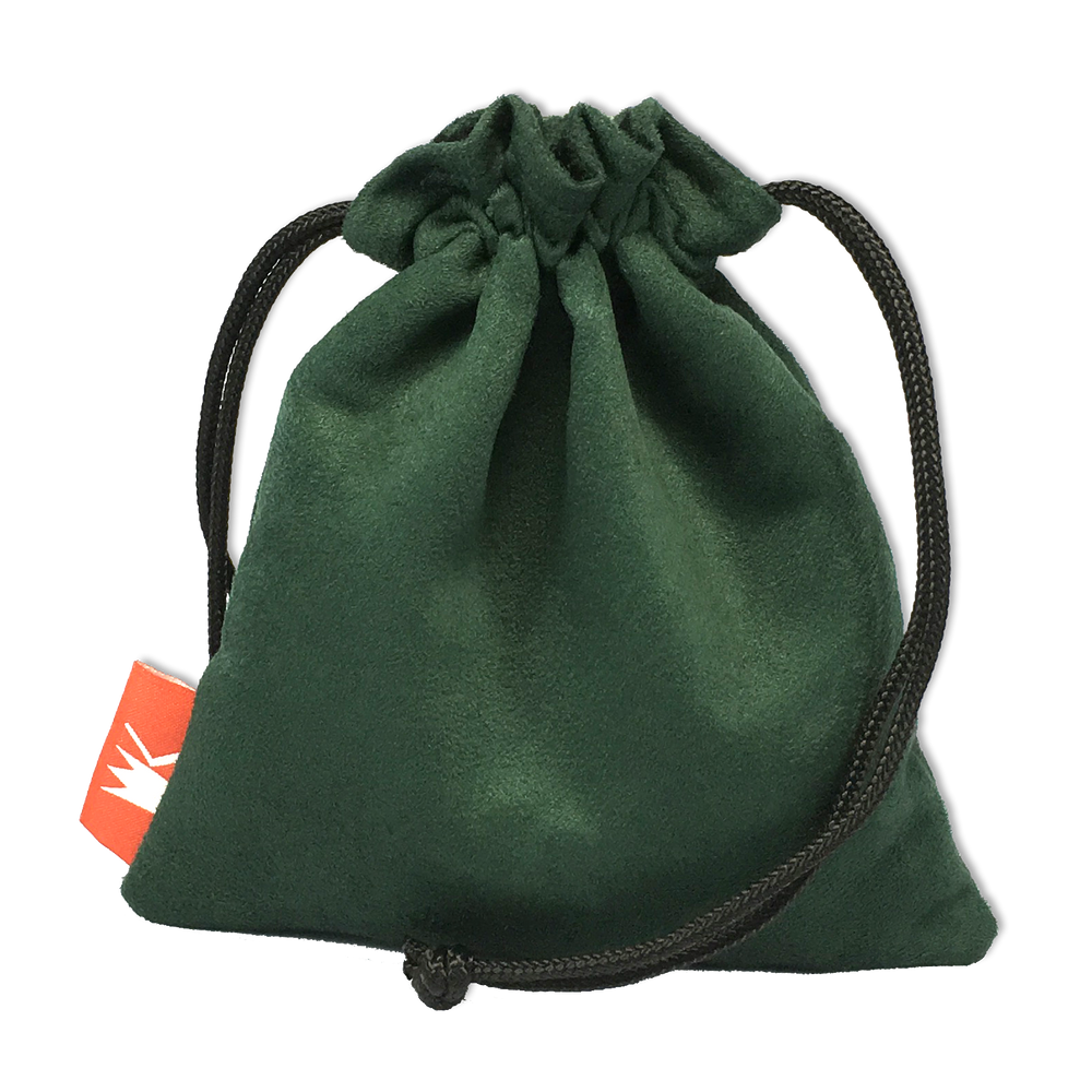 Dice Pouch Red King: Suede