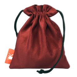 Dice Pouch Red King: Suede