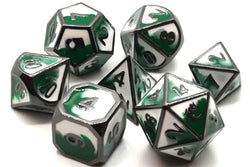 Dice Old School Dice: Poly 7 Set Metal Dragon Forged
