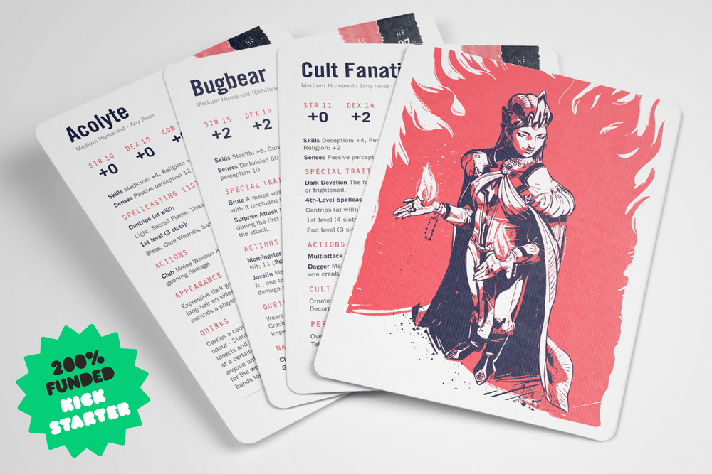 D&D Evan and Colin's Monster Cards