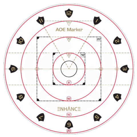 Enhance RPG: Tabletop RPG Area of Effect Damage Marker