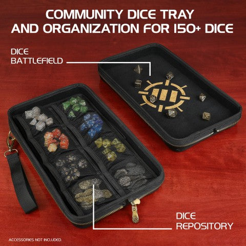 Enhance RPG: Community Dice Organizer Case & XL Rolling Tray