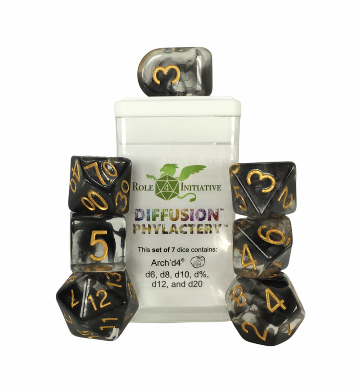 Dice Role 4 Initiative: Poly 7 Set Diffusion