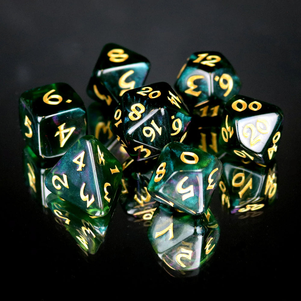 Dice DieHard Dice: Poly 7 set Elessia Moonstone
