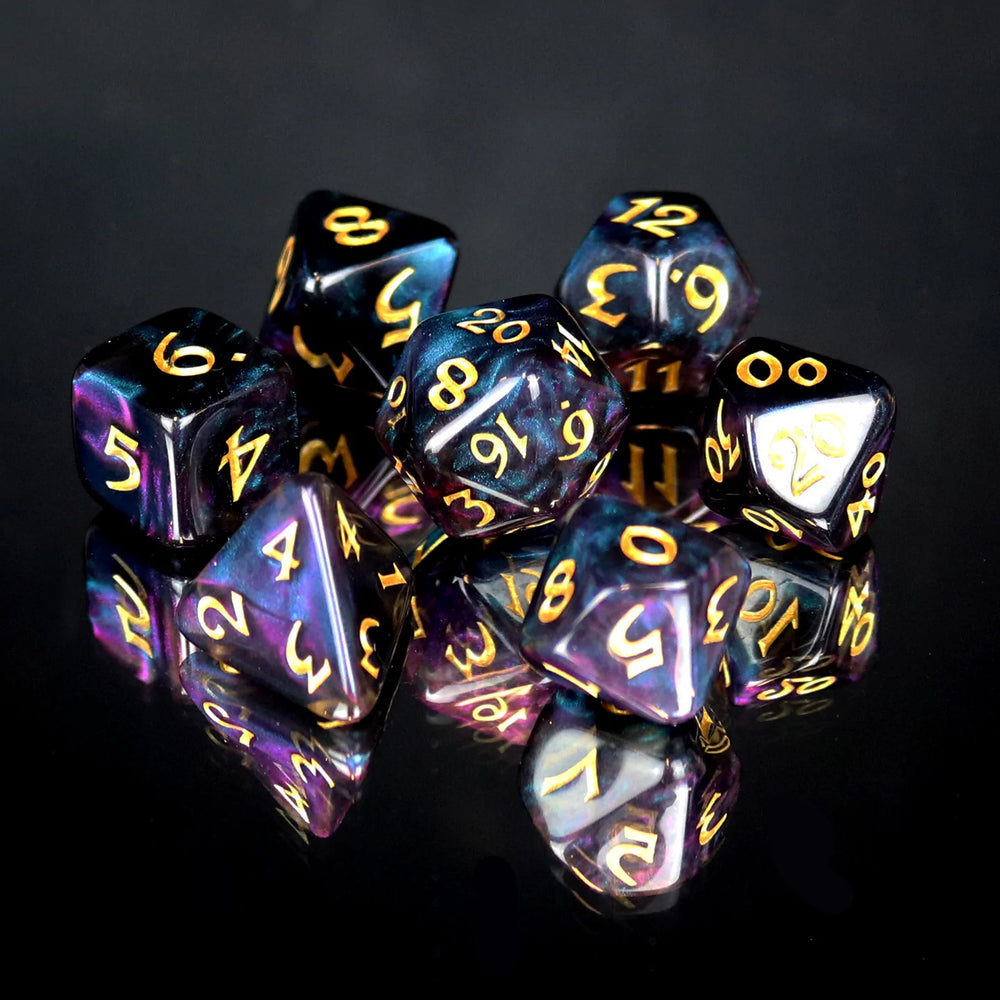 Dice DieHard Dice: Poly 7 set Elessia Moonstone