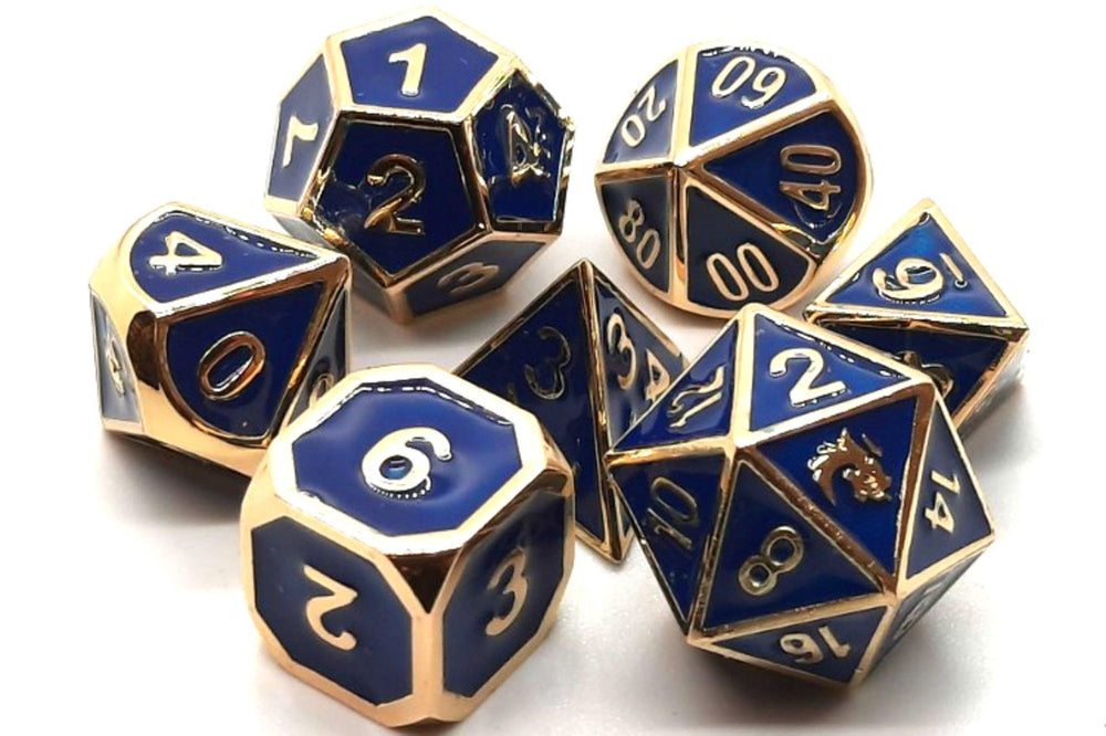 Dice Old School Dice: Poly 7 Set Metal Elven