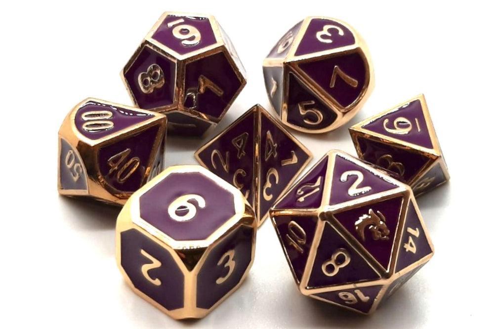 Dice Old School Dice: Poly 7 Set Metal Elven