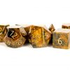 Dice Metallic Dice Co: Poly 7 Set Stone