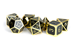 Dice Metallic Dice Co: Poly 7 Set Metal Enamel