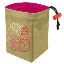 Dice Bag Red King: Embroidered Fantasticute