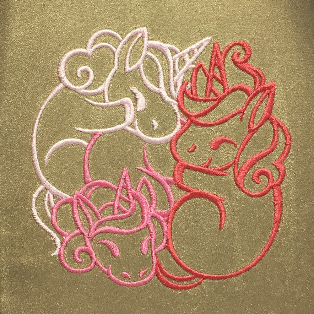 Dice Bag Red King: Embroidered Fantasticute