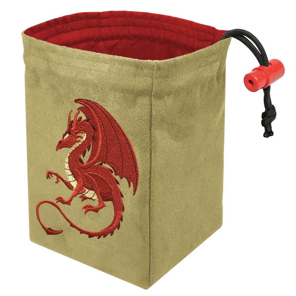 Dice Bag Red King: Embroidered Fantasy